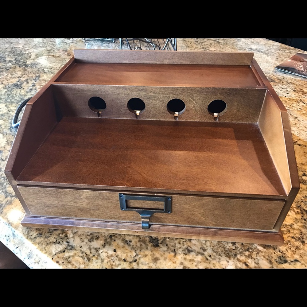 Pottery barn charging station organizer